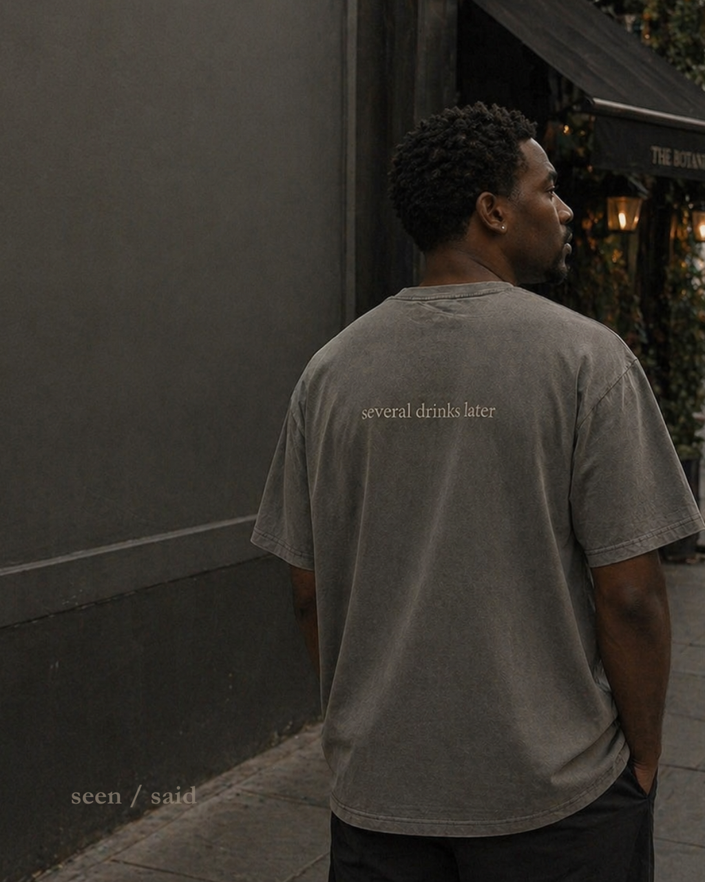 tee | quick one | seen / said