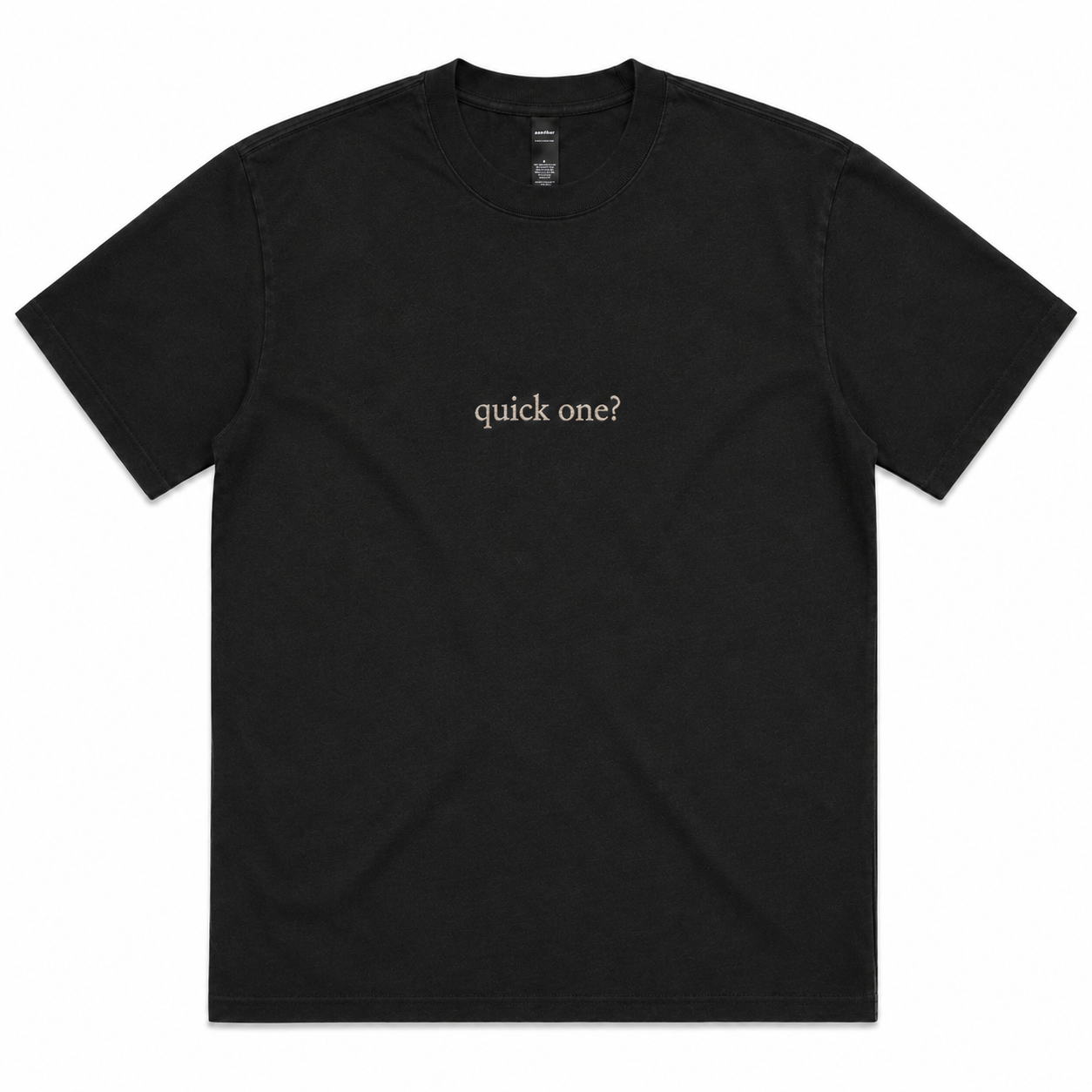 tee | quick one | seen / said