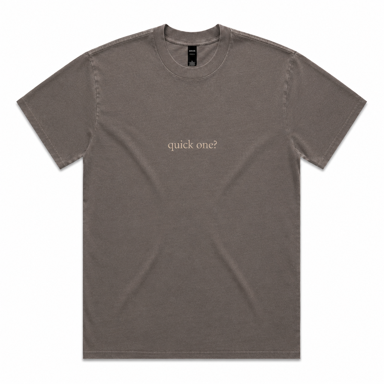 tee | quick one | seen / said