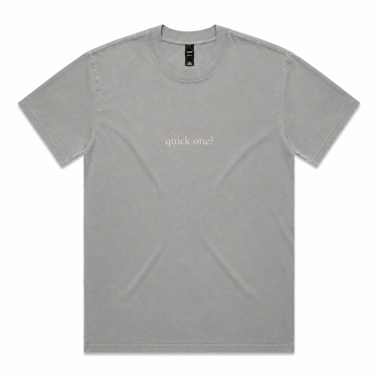 tee | quick one | seen / said