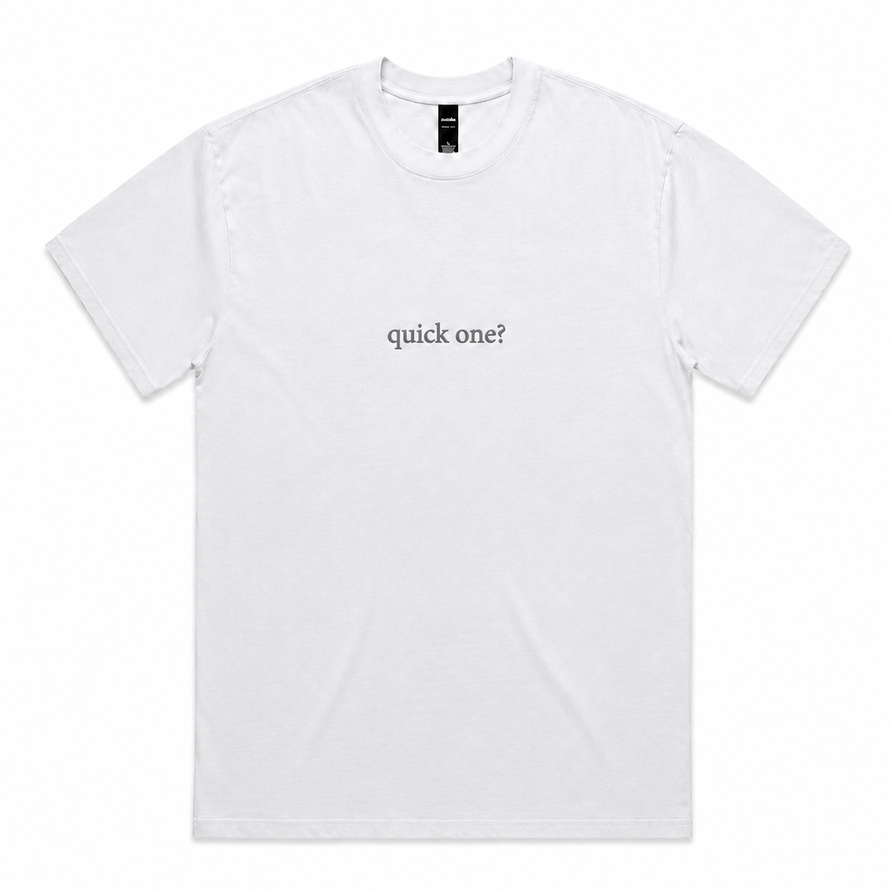 tee | quick one | seen / said