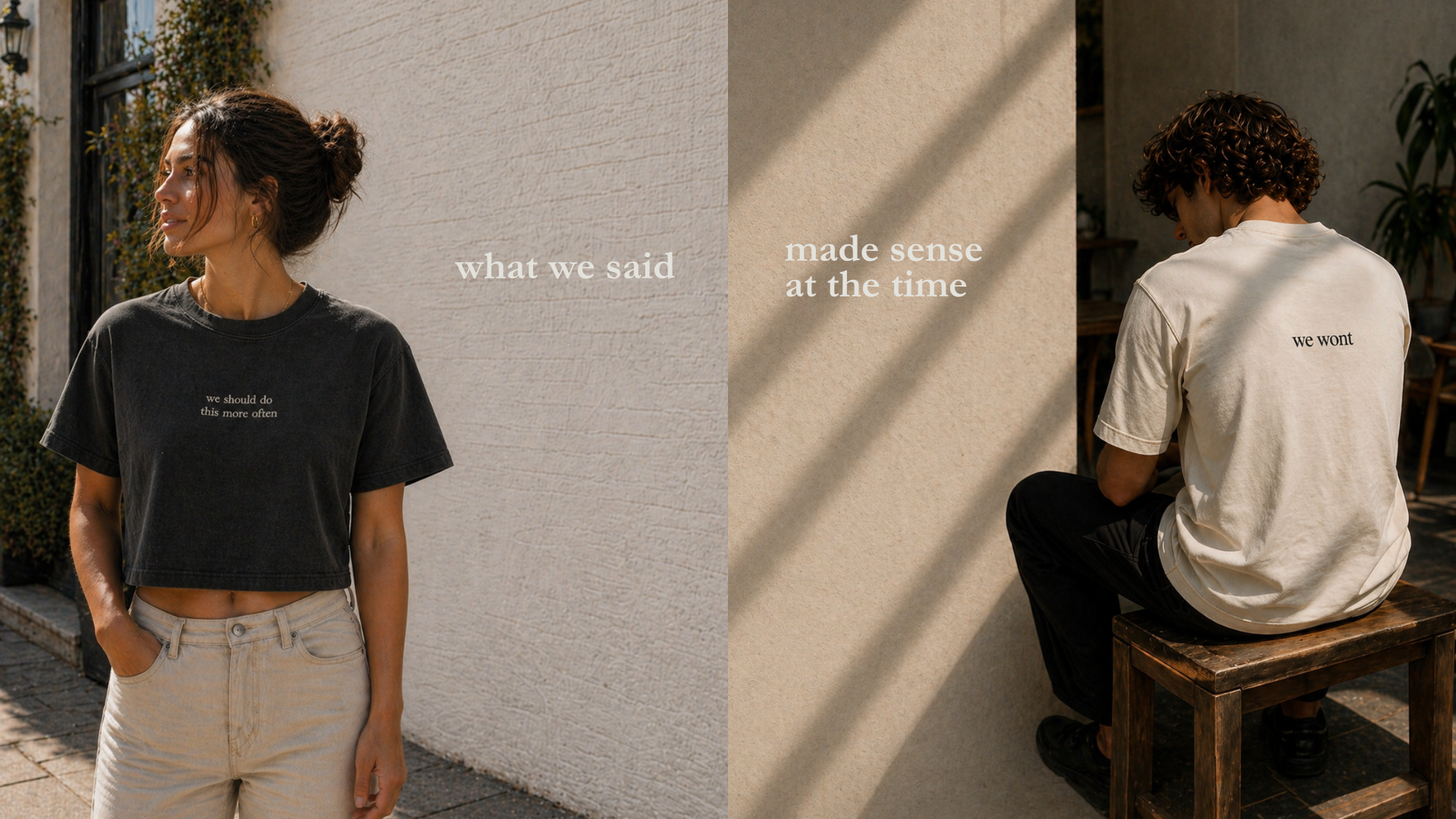seen / said mens womens tee and crop