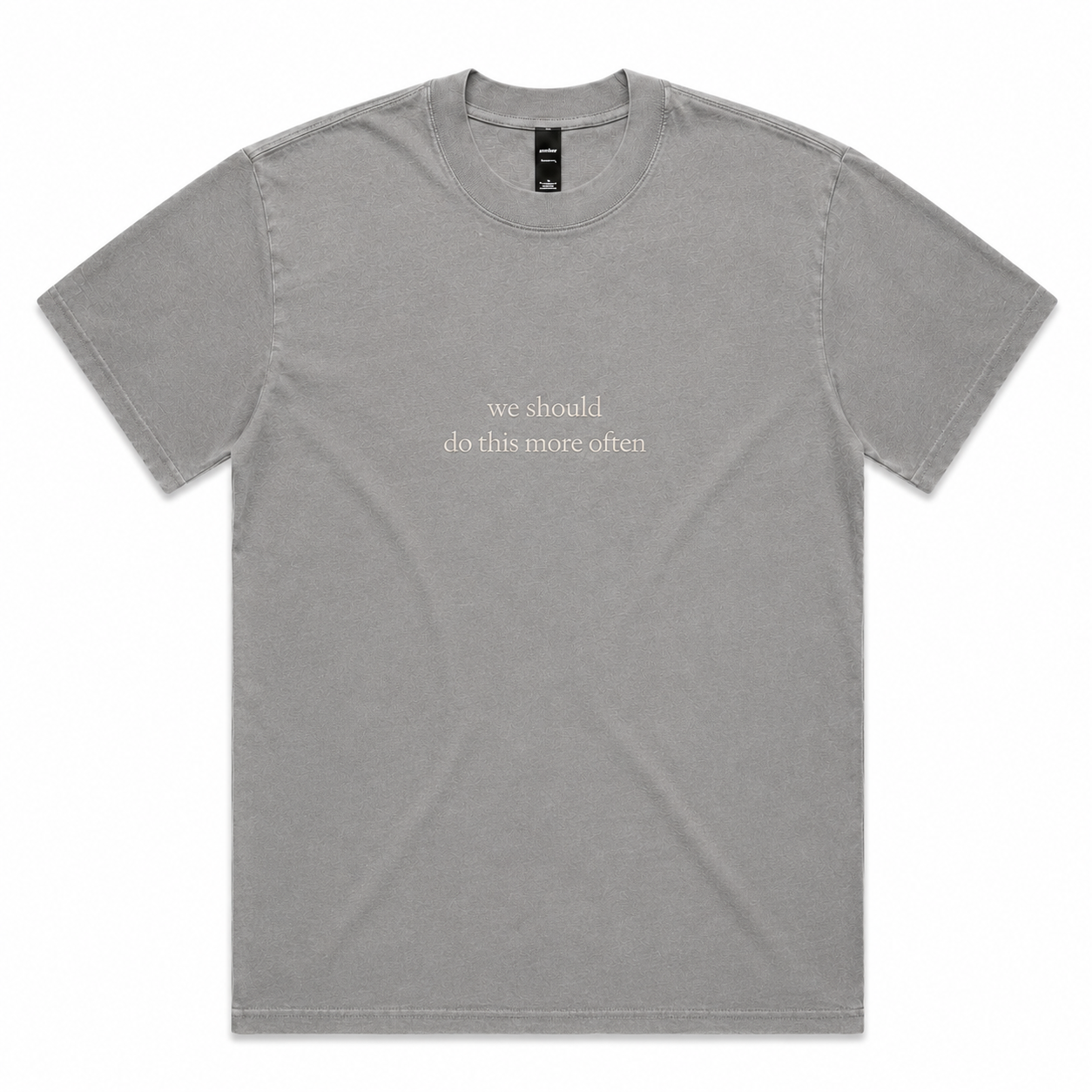 tee | we should do this more often | seen / said